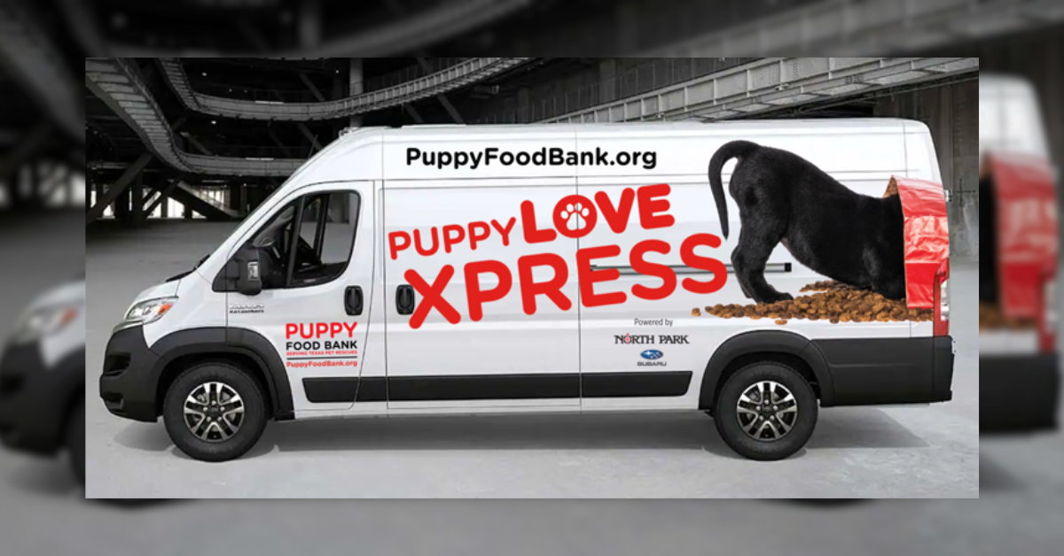 Puppy Food Bank Pledge Month