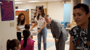 SA YES School Supply Distribution with Thomas J Henry and his family