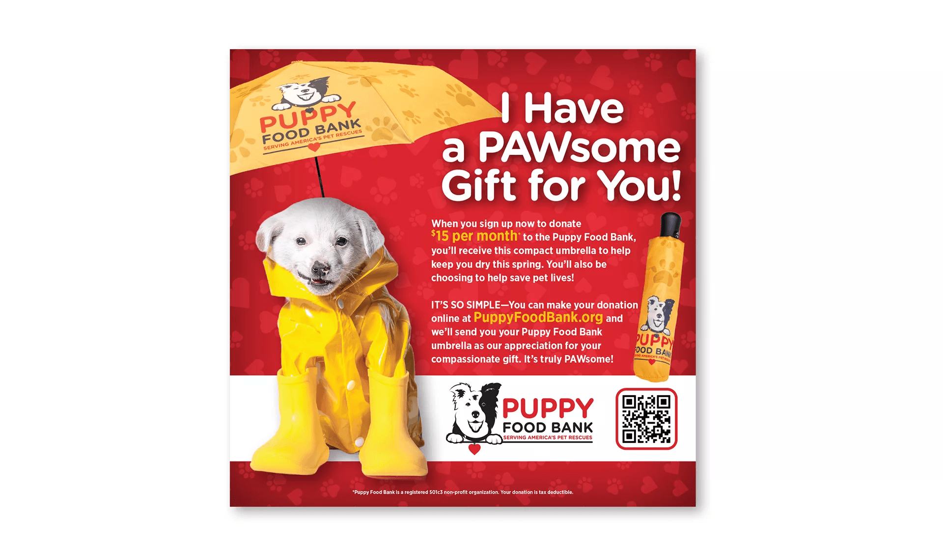 Puppy Food Bank, Rudy’s Pet Champions Ad
